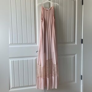 BCBG blush maxi dress